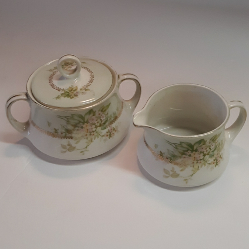 M Z Austria sugar&creamer-vintage porcelain
